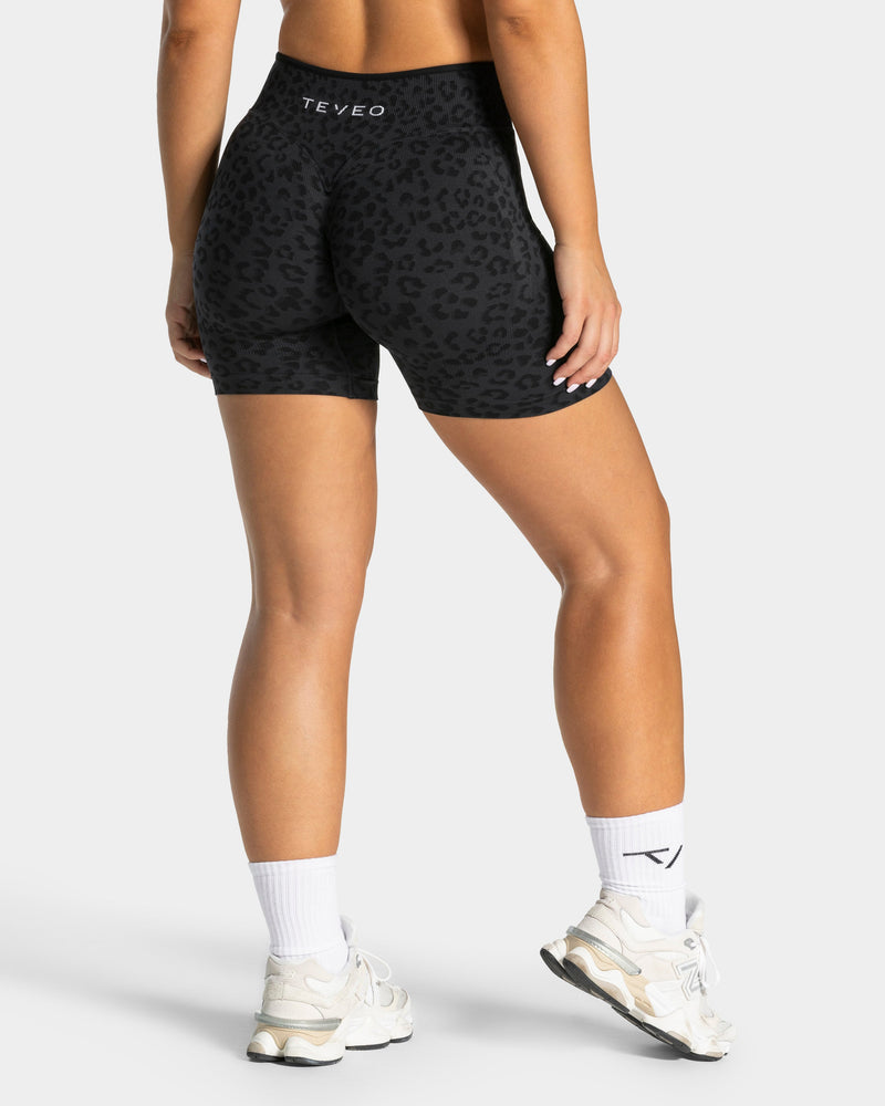 Short Sculpt Scrunch Contrastline « léopard noir »