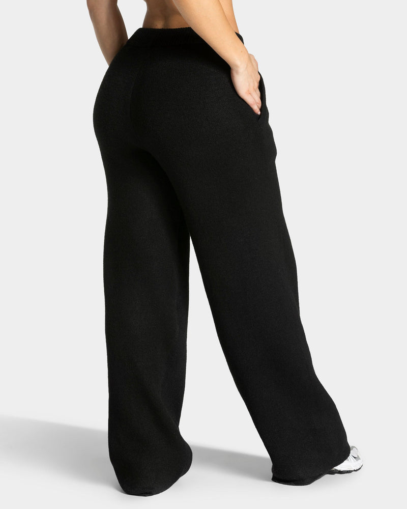 Pantalon jambe droite Knit « Noir »