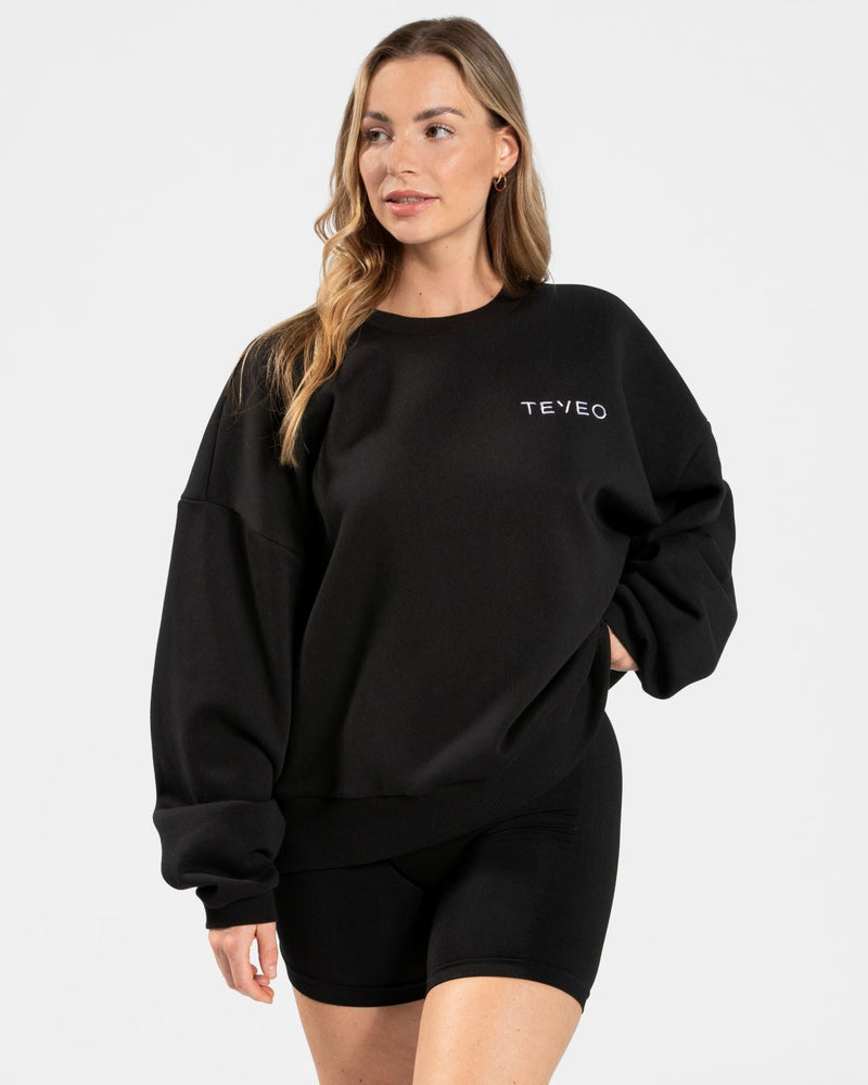 Sweat-shirt oversize Signature « noir »