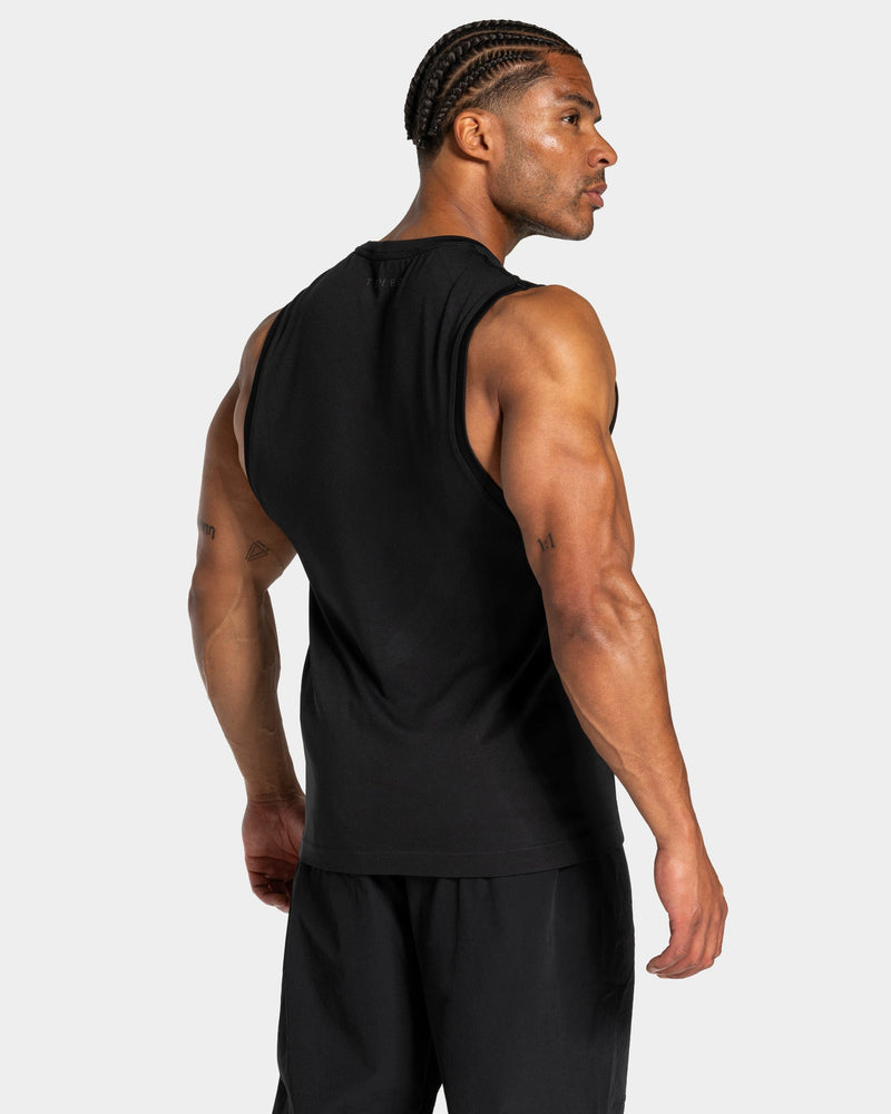 Débardeur Workout sans coutures « noir/anthracite »