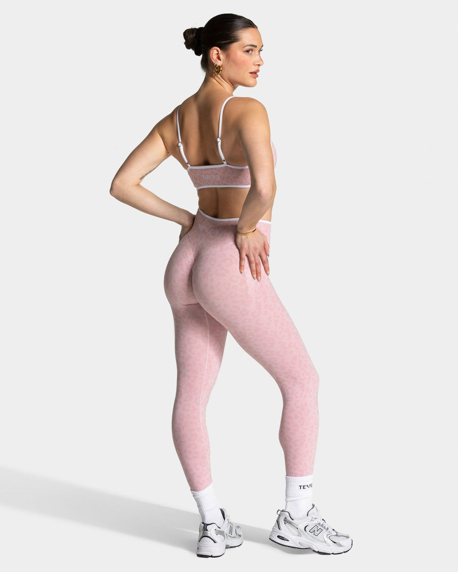 Brassière Contrastline « léopard rose »
