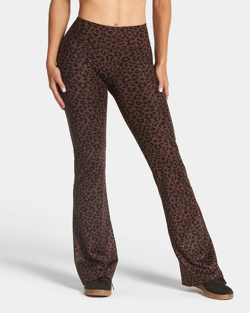 Legging évasé standard Allrounder « Léopard Walnut »