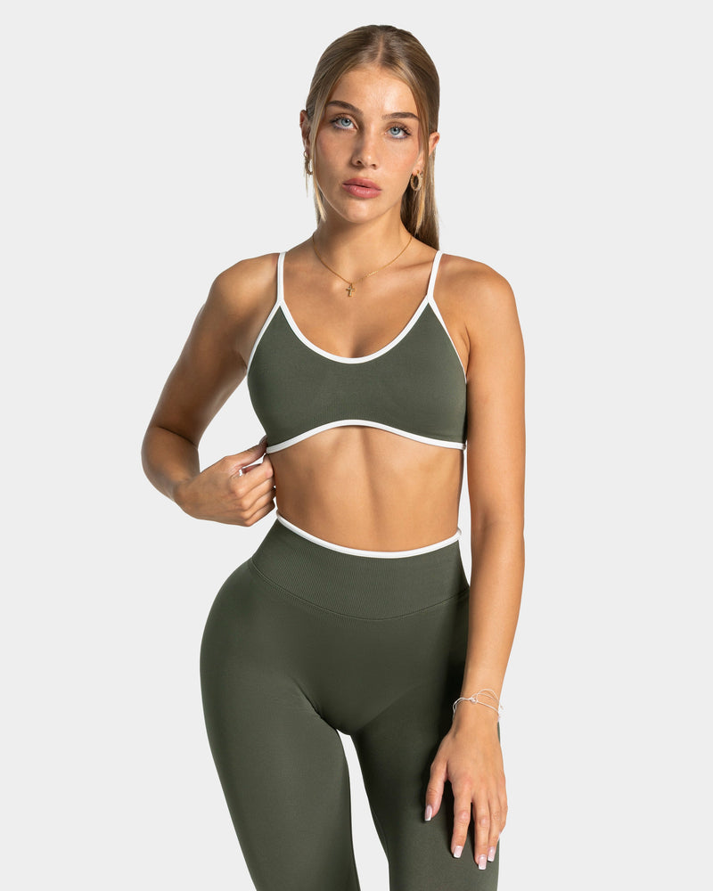 Brassière Contrastline « kaki »