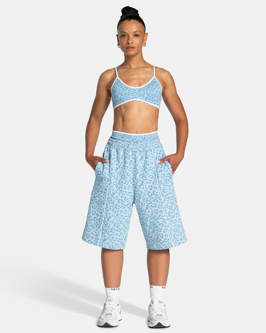 Jort oversize Contrastline « Léopard bleu layette »