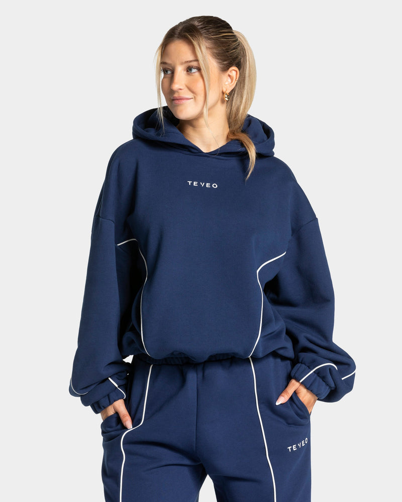 Sweat à capuche Contrastline « Bleu foncé »