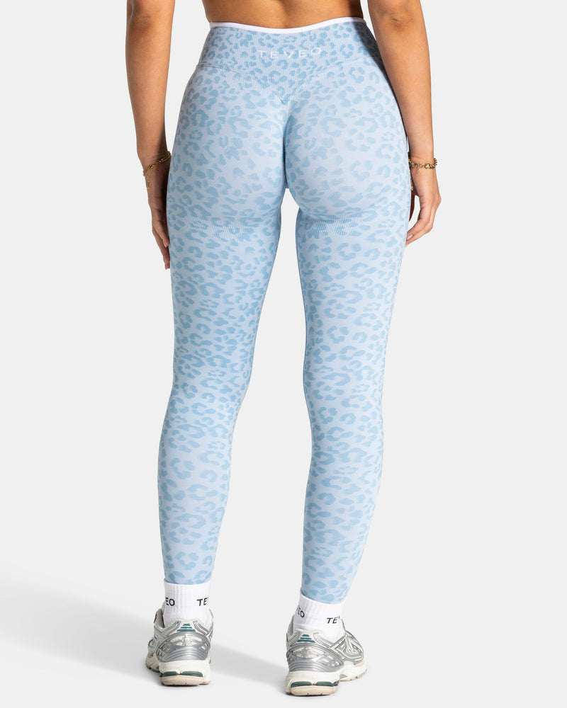 Legging Sculpt Scrunch Contrastline « Léopard bleu layette »