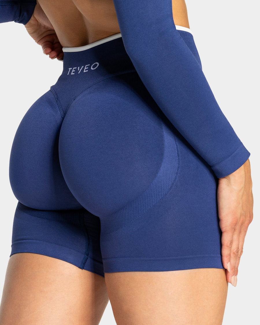Short Sculpt Scrunch Contrastline « indigo »