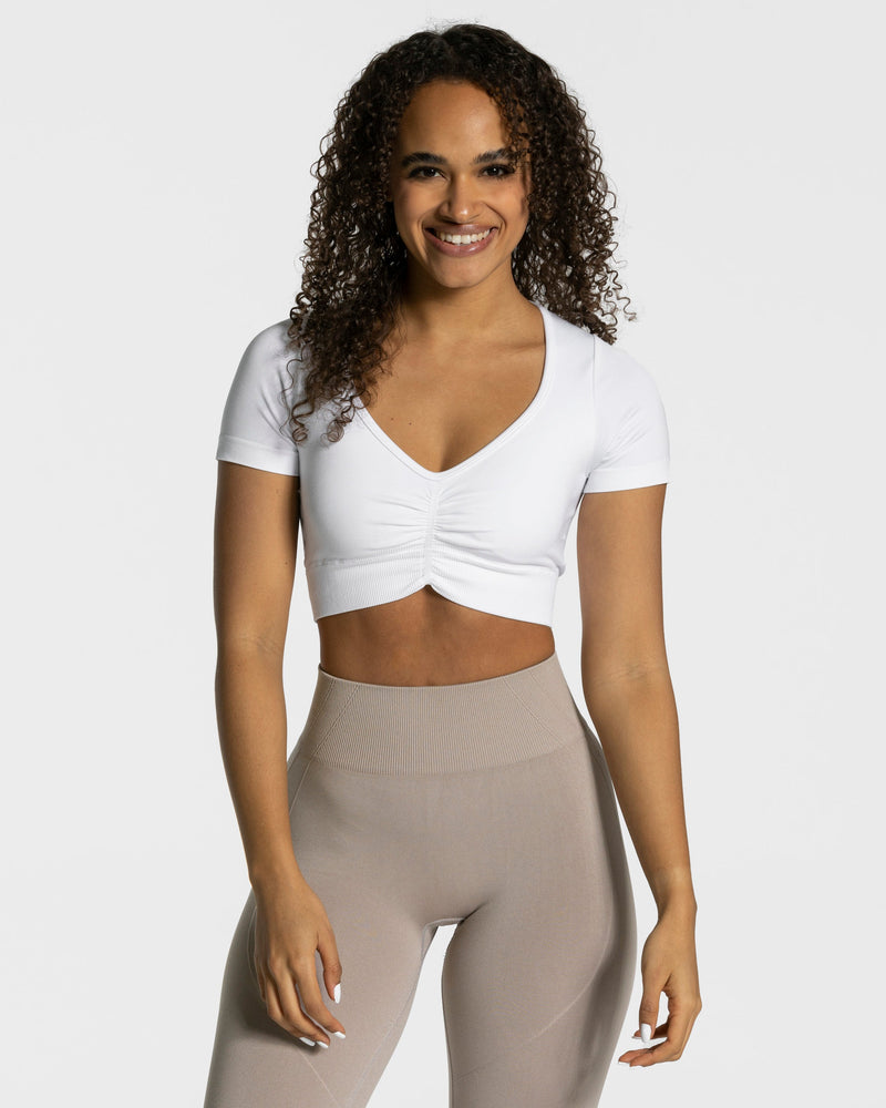 Crop Top Focus « blanc »