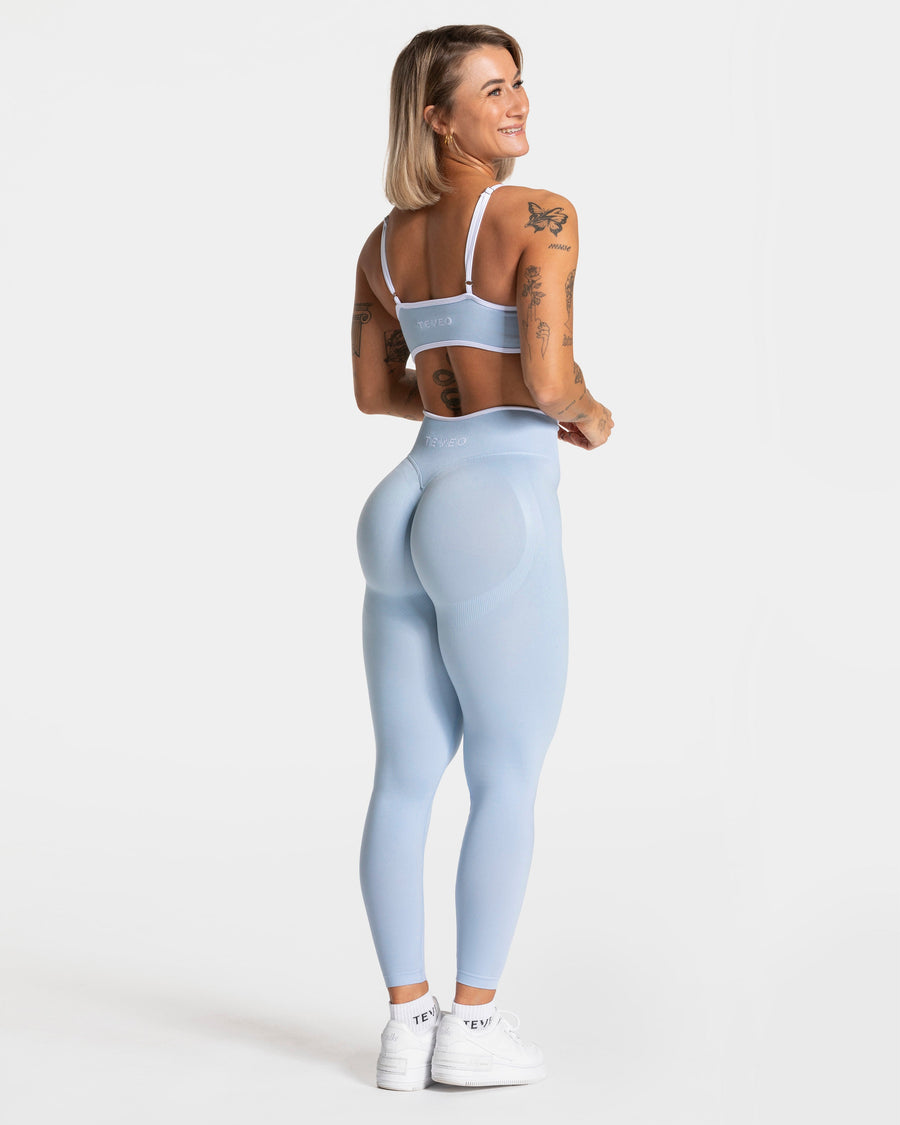 Legging Contrastline Sculpt scrunch « bleu layette »