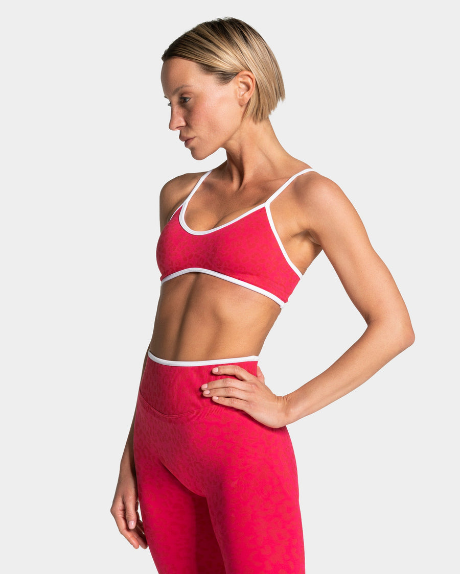 Brassière Contrastline « Léopard Berry »