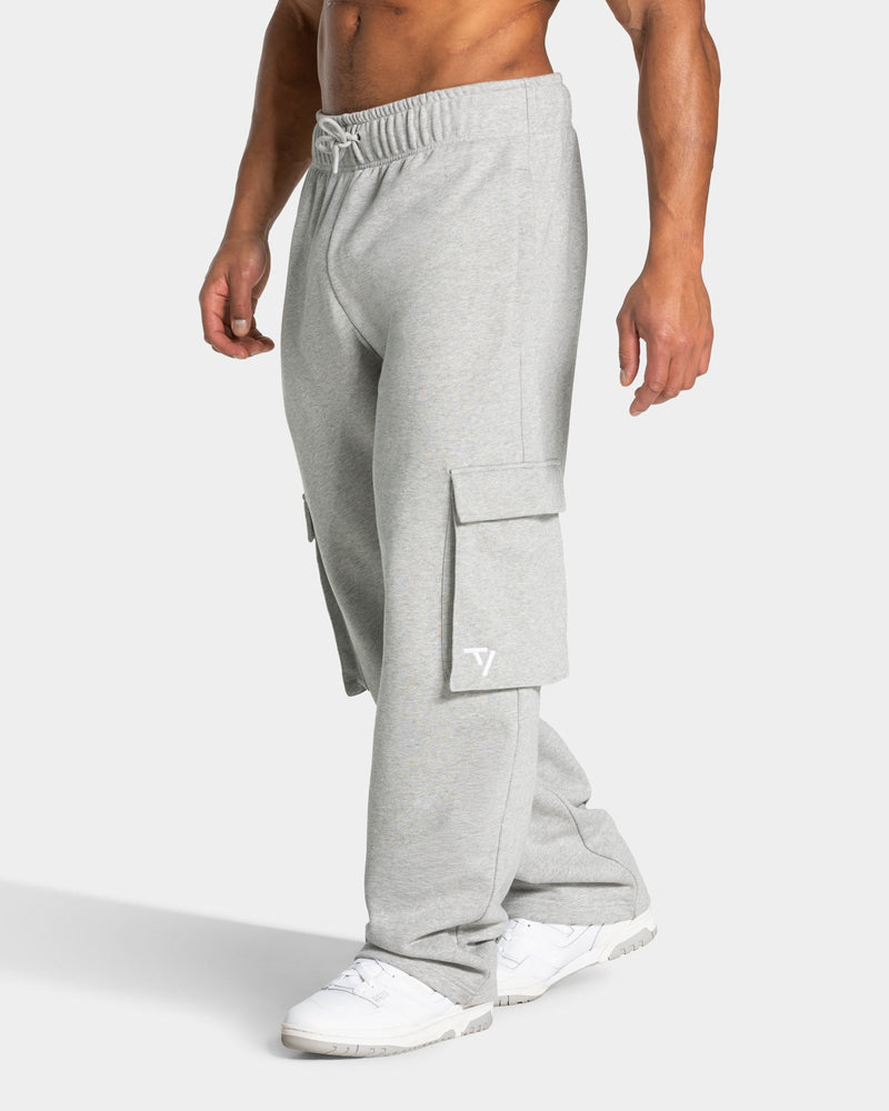 Pantalon de jogging cargo Wide Leg Lift « gris clair chiné »