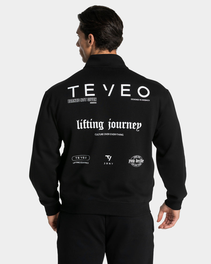 Sweat-shirt demi-zippé Lifting Journey « noir »