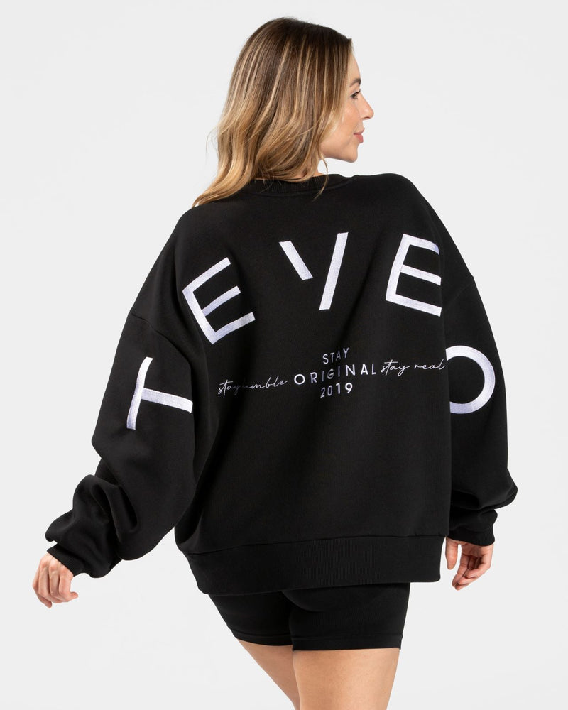 Sweat-shirt oversize Signature « noir »