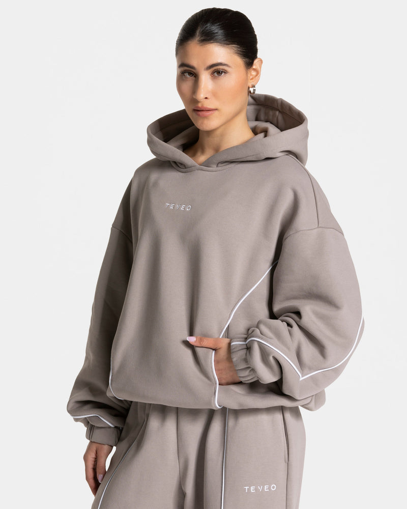 Sweat à capuche Contrastline « stone »