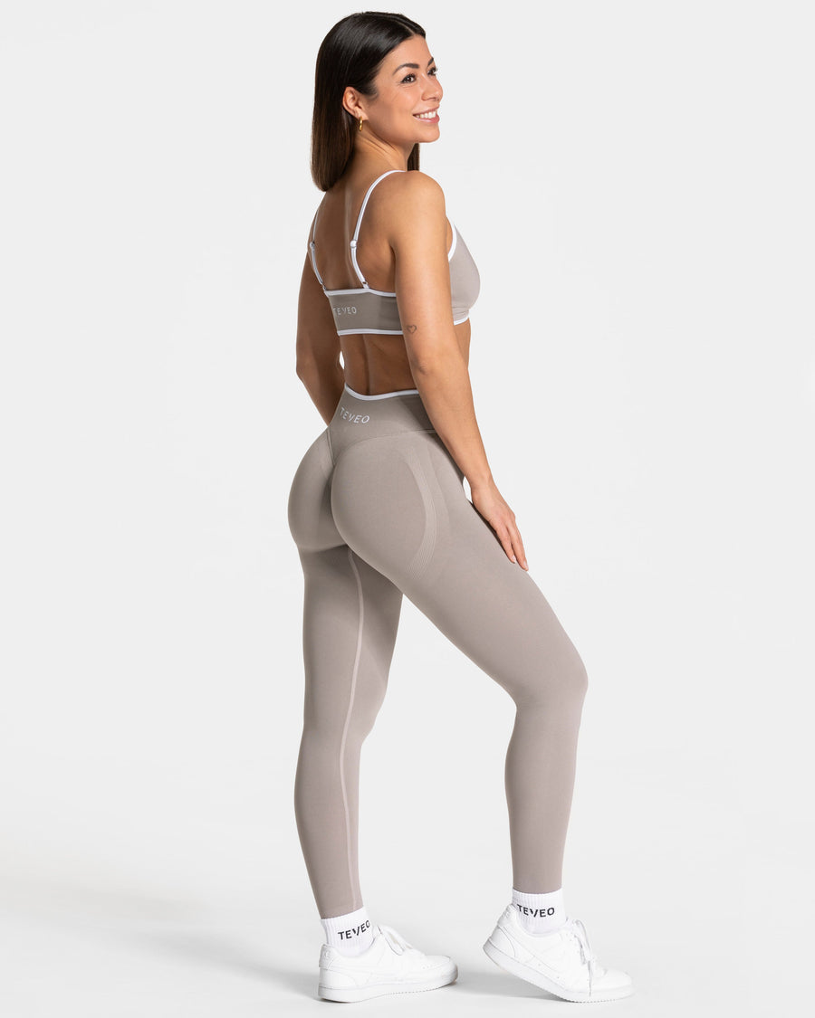 Legging Contrastline Sculpt scrunch « stone »