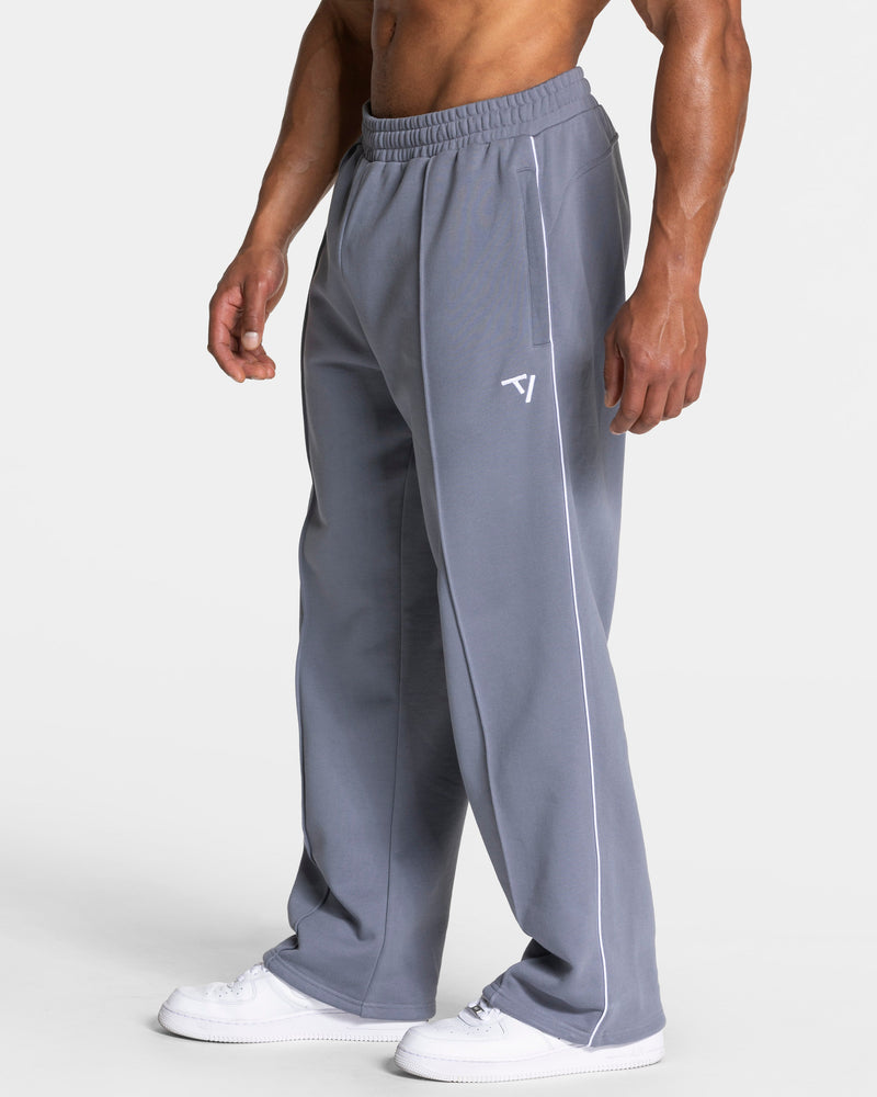 Pantalon de jogging Contrastline Straight Leg « argenté-blanc »